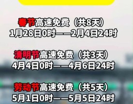 春节过路费免费时间2021／春节过路费免费时间到多少号