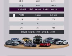 2023年7月汽车销量排行榜／21年七月轿车销量