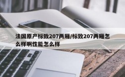 法国原产标致207两厢/标致207两厢怎么样啊性能怎么样