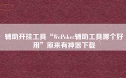 辅助开挂工具“WePoker辅助工具哪个好用”原来有神器下载