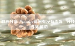 教程分享“wepoker德州有没有作弊”开挂(透视)辅助