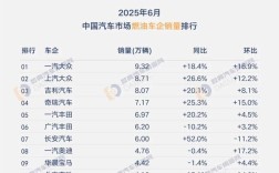 6月汽车销量完整版,六月汽车销量2021