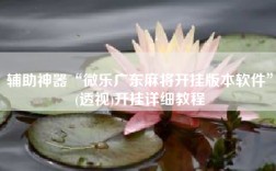 辅助神器“微乐广东麻将开挂版本软件”(透视)开挂详细教程