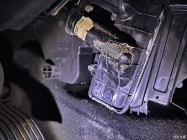 暖风水箱漏水 标志307暖风水箱漏水