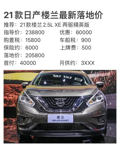 日产楼兰2022新款落地价/日产楼兰2021款车主真实价格