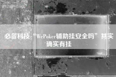 必备科技“WePoker辅助挂安全吗	”其实确实有挂