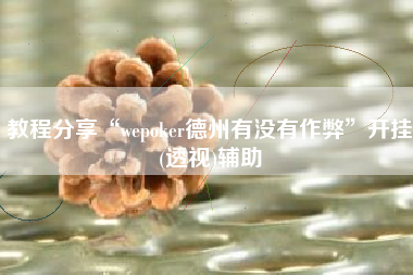 教程分享“wepoker德州有没有作弊	”开挂(透视)辅助